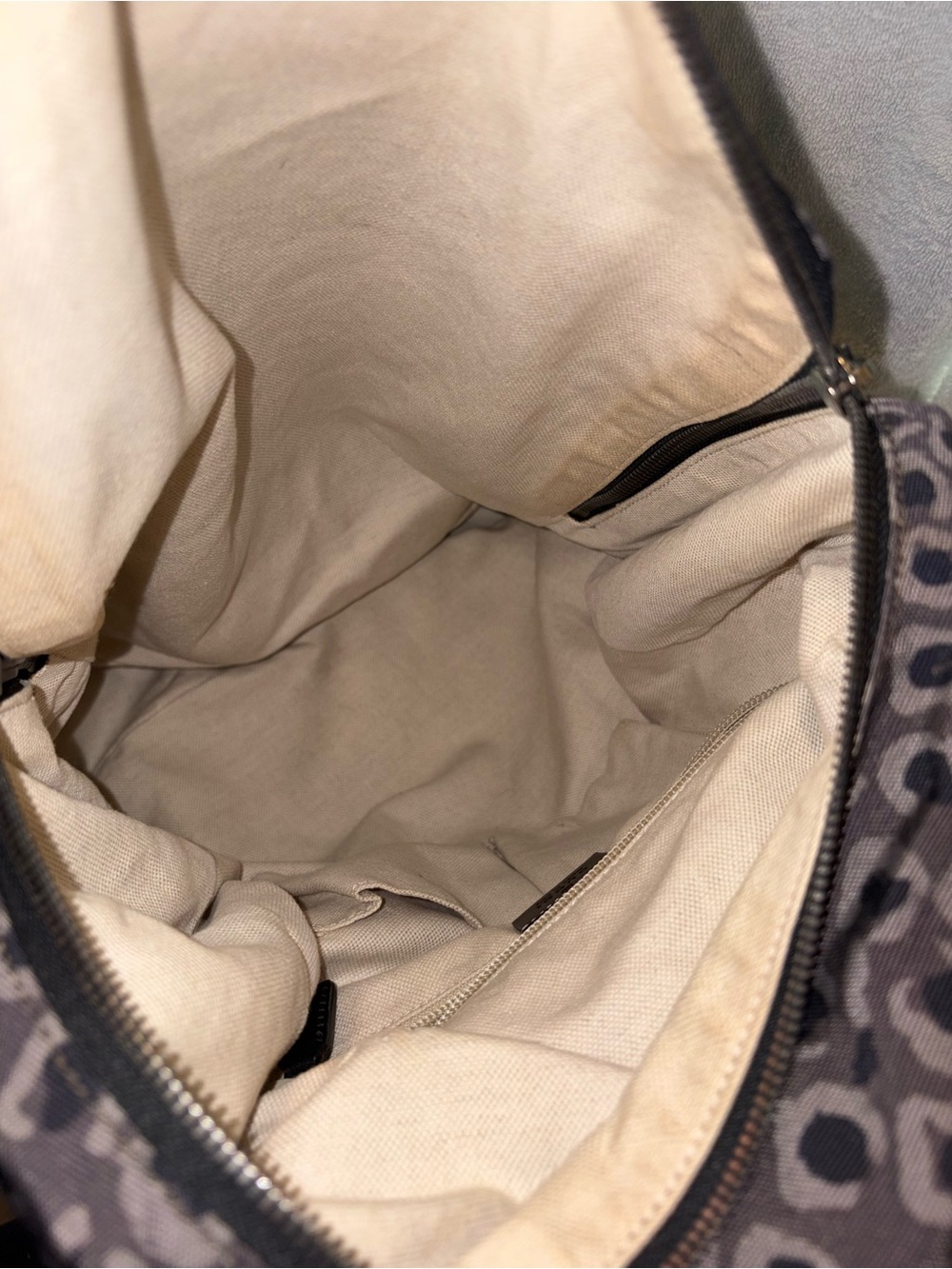Gucci Gray Leopard Print Backpack Authentic - Picture 4 of 5